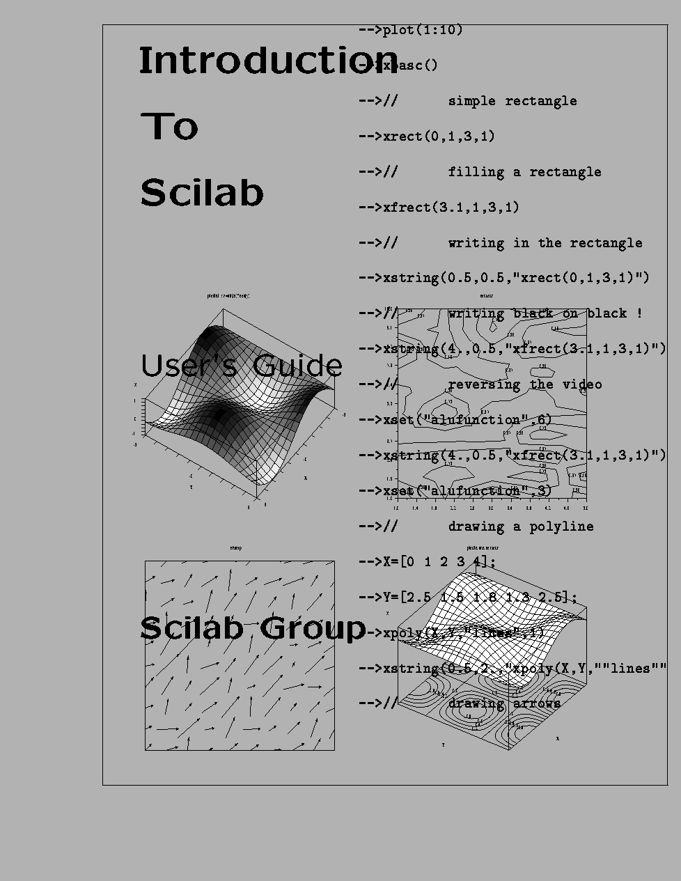 \fbox{\hspace*{0.cm} \begin{picture}
(500.0,680.0)
\vspace{-3.cm}
\special{psfile=intro.couv1}
\hspace*{-2.cm}
\special{psfile=intro.couv2}
\end{picture}}