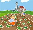 farm drawing