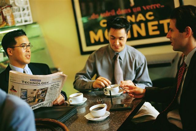 Happy business men