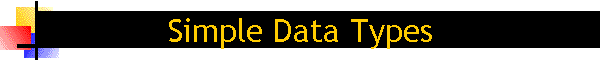 Simple Data Types