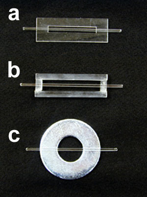 Three types of bases for flow cell construction